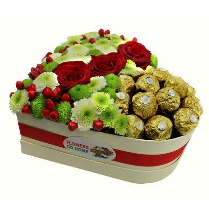 Srdce s Ferrero Rocher