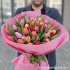 Barevná kytice tulipánů Praha