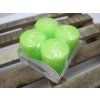 Světle zelené adventní svíčky
