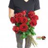 15 červených růží k Valentýnu