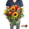 Flowerbox velký se slunečnicemi